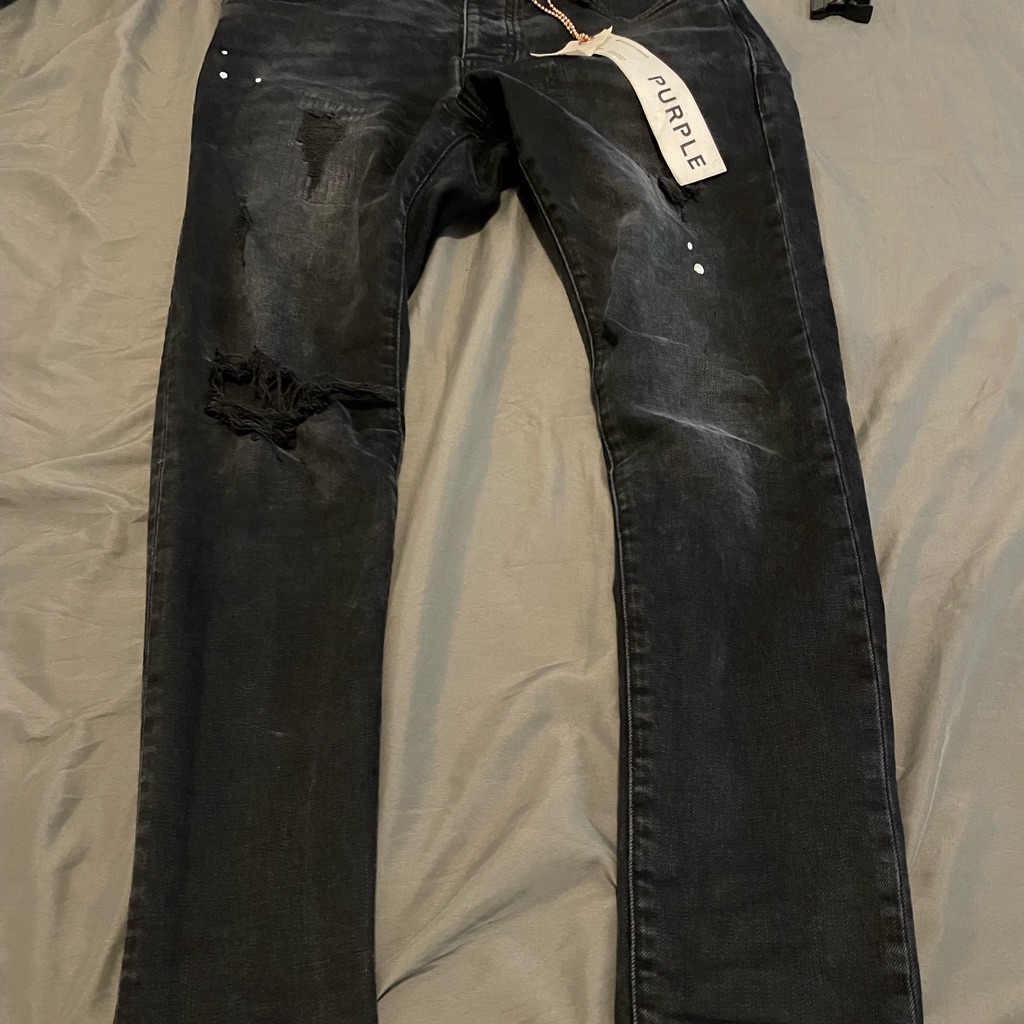 Black Purple Brand Jeans Used 30